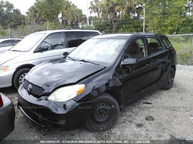 2T1KR32E73C104665 - 2003 TOYOTA COROLLA MATRIX XR BLACK photo 2