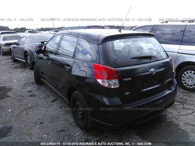 2T1KR32E73C104665 - 2003 TOYOTA COROLLA MATRIX XR BLACK photo 3