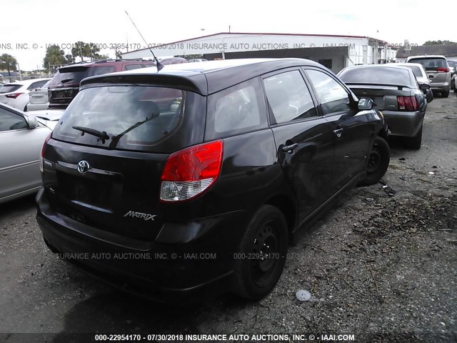 2T1KR32E73C104665 - 2003 TOYOTA COROLLA MATRIX XR BLACK photo 4