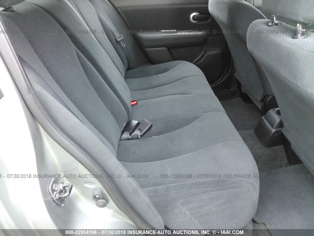 3N1BC1CP3AL445239 - 2010 NISSAN VERSA S/SL GRAY photo 8