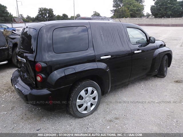 3GNDA13D26S506392 - 2006 CHEVROLET HHR LS შავი ფოტო 4