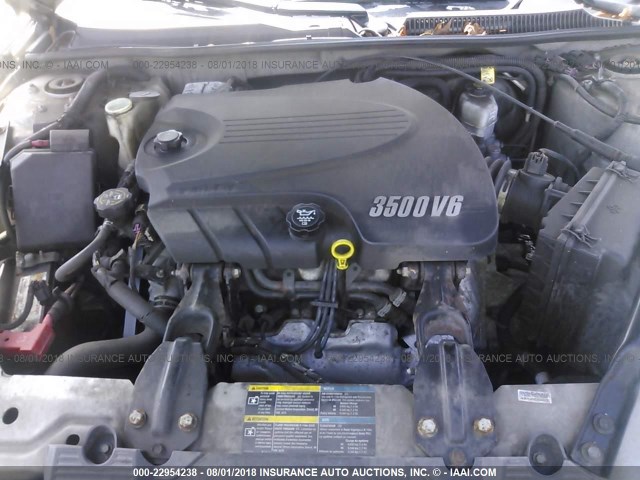 2G1WJ15KX69385260 - 2006 CHEVROLET MONTE CARLO LS SILVER photo 10