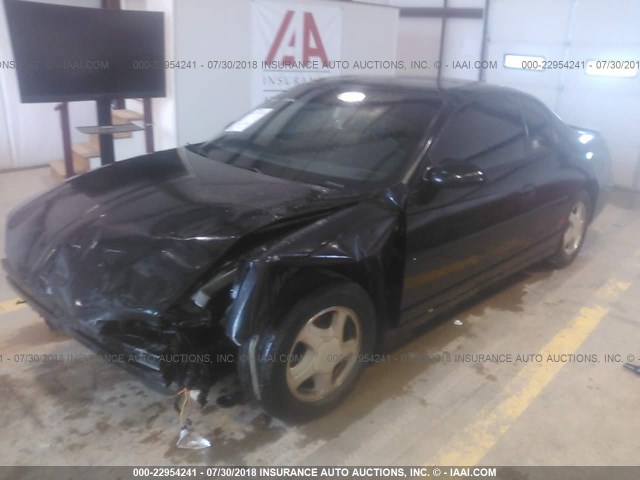 2G1WX12K0Y9234580 - 2000 CHEVROLET MONTE CARLO SS შავი ფოტო 2