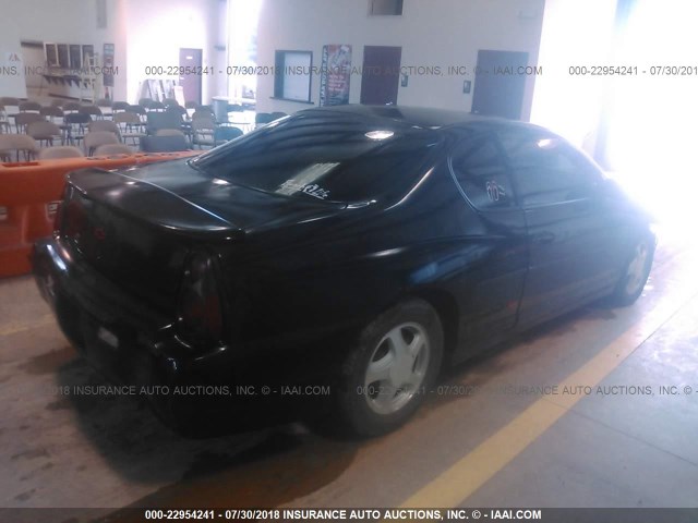 2G1WX12K0Y9234580 - 2000 CHEVROLET MONTE CARLO SS შავი ფოტო 4