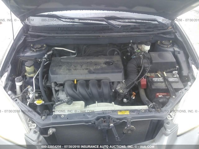 2T1LR32E25C398113 - 2005 TOYOTA COROLLA MATRIX XR GRAY photo 10