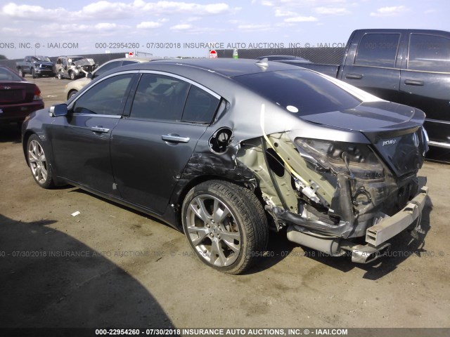 19UUA965X9A002465 - 2009 ACURA TL GRAY photo 3