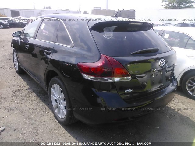 4T3ZA3BB9DU081117 - 2013 TOYOTA VENZA LE/XLE BLACK photo 3