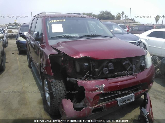 5N1AA08D18N600464 - 2008 NISSAN ARMADA SE/LE RED photo 1