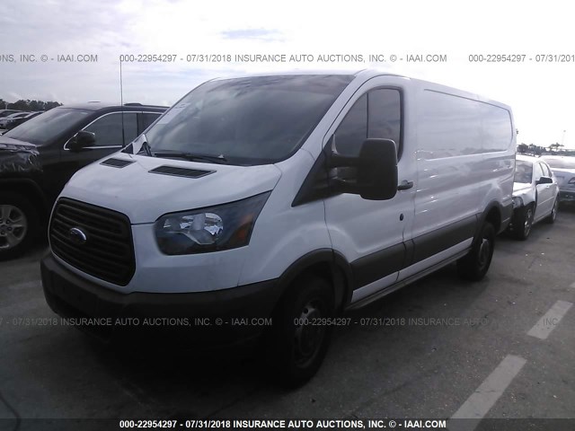 1FTNR1ZM8FKA86095 - 2015 FORD TRANSIT T-250 WHITE photo 2