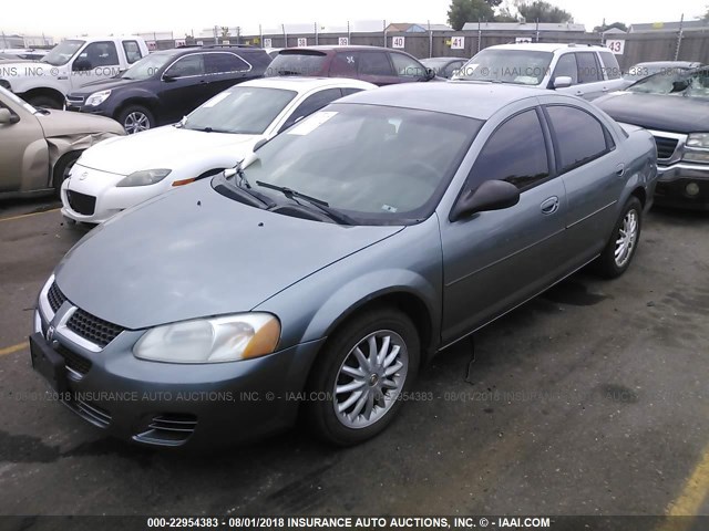 1B3EL46XX6N277924 - 2006 DODGE STRATUS SXT BLUE photo 2