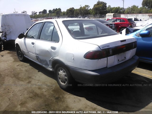 1N4AB41D9WC749724 - 1998 NISSAN SENTRA E/XE/GXE/GLE WHITE photo 3