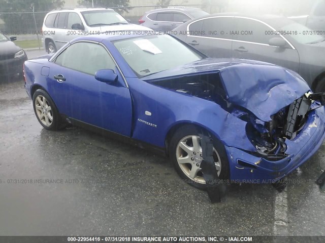 WDBKK47F1XF081486 - 1999 MERCEDES-BENZ SLK 230 KOMPRESSOR BLUE photo 1