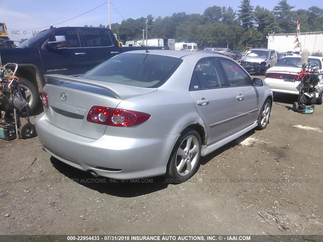 1YVHP80D655M21354 - 2005 MAZDA 6 S SILVER photo 4