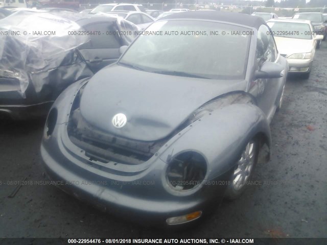 3VWCM31Y94M311482 - 2004 VOLKSWAGEN NEW BEETLE GLS GRAY photo 6