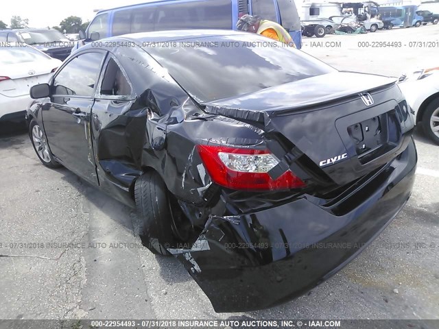 2HGFG1B91BH503124 - 2011 HONDA CIVIC EXL შავი ფოტო 3