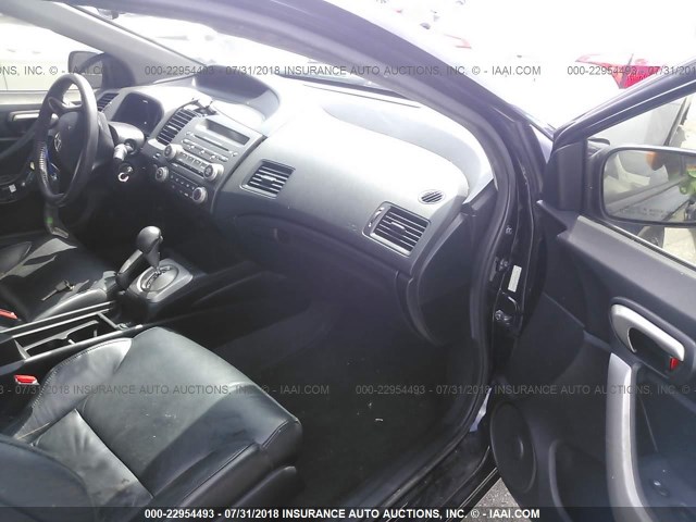 2HGFG1B91BH503124 - 2011 HONDA CIVIC EXL შავი ფოტო 5