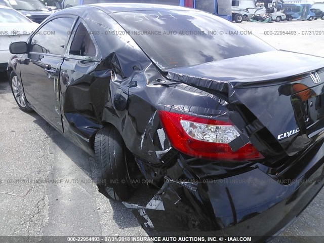 2HGFG1B91BH503124 - 2011 HONDA CIVIC EXL შავი ფოტო 6