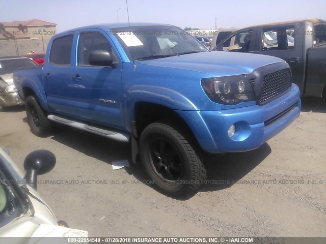 5TEJU62NX6Z220114 - 2006 TOYOTA TACOMA DOUBLE CAB PRERUNNER BLUE photo 1