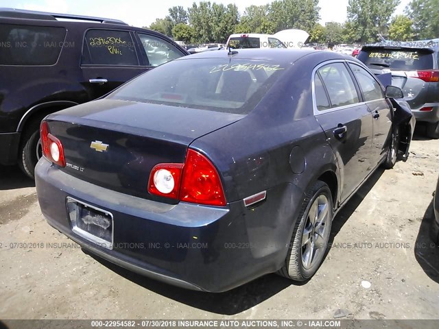 1G1ZH57B484267899 - 2008 CHEVROLET MALIBU 1LT BLUE photo 4