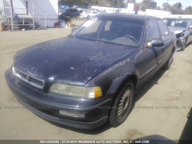 JH4KA7665MC025876 - 1991 ACURA LEGEND L BLUE photo 2