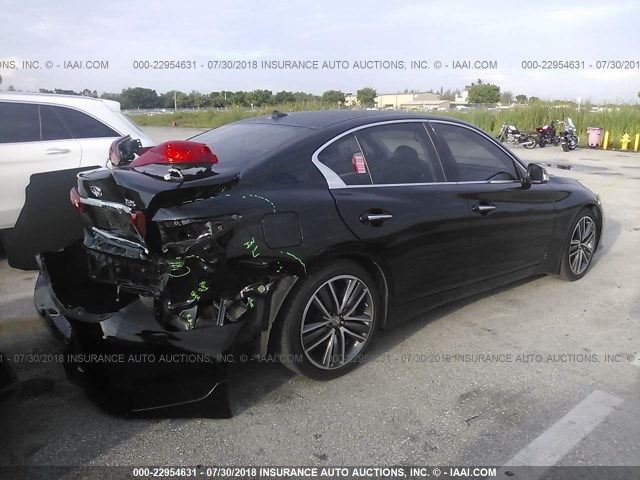 JN1BV7AP4FM335846 - 2015 INFINITI Q50 PREMIUM/SPORT BLACK photo 4