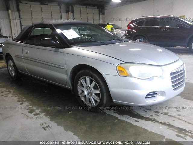 1C3EL75R66N282240 - 2006 CHRYSLER SEBRING GTC SILVER photo 1