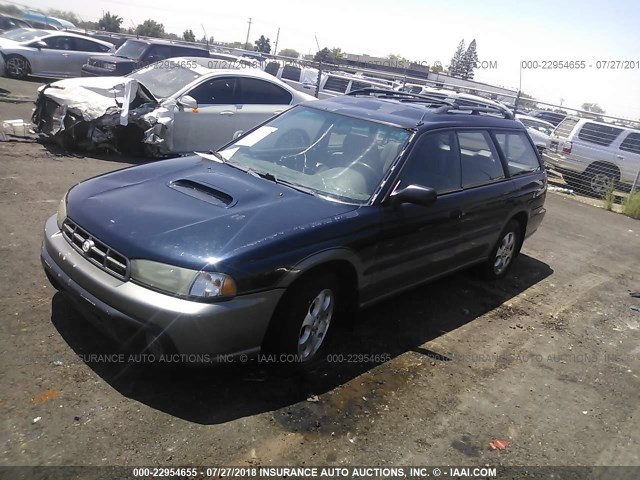 4S3BG6856X7627326 - 1999 SUBARU LEGACY OUTBACK/SSV/LIMITED/30TH Navy photo 2