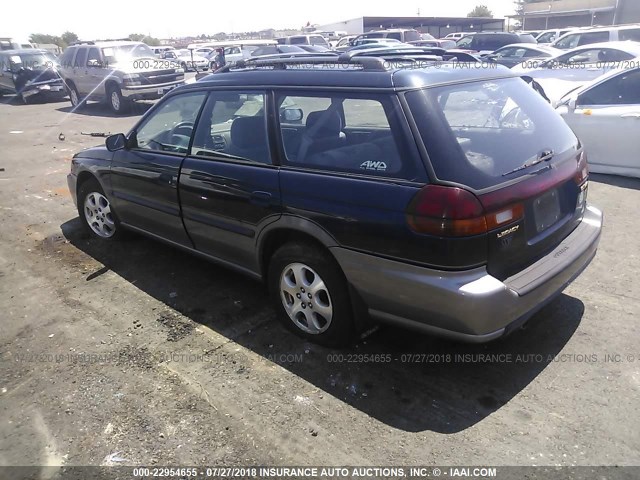 4S3BG6856X7627326 - 1999 SUBARU LEGACY OUTBACK/SSV/LIMITED/30TH Navy photo 3