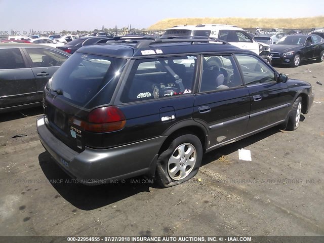 4S3BG6856X7627326 - 1999 SUBARU LEGACY OUTBACK/SSV/LIMITED/30TH Navy photo 4