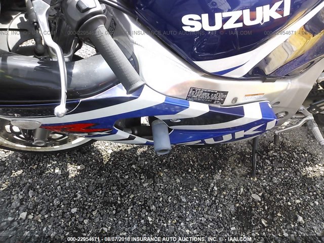 JS1GN7BA732101652 - 2003 SUZUKI GSX-R600 BLUE photo 9