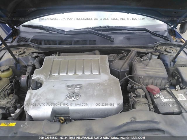 4T1BK3EK0AU605043 - 2010 TOYOTA CAMRY SE/LE/XLE 蓝色 照片 10