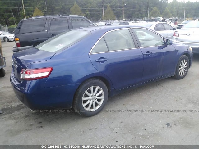 4T1BK3EK0AU605043 - 2010 TOYOTA CAMRY SE/LE/XLE 蓝色 照片 4