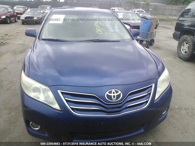 4T1BK3EK0AU605043 - 2010 TOYOTA CAMRY SE/LE/XLE 蓝色 照片 6