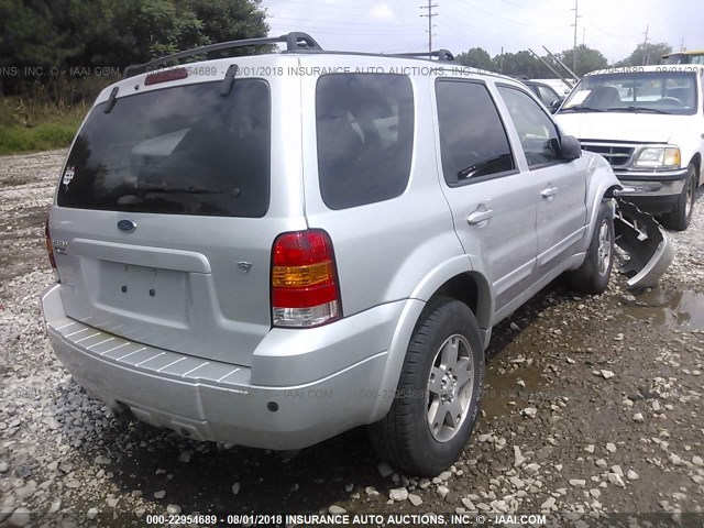 1FMYU941X5KD66084 - 2005 FORD ESCAPE LIMITED SILVER photo 4