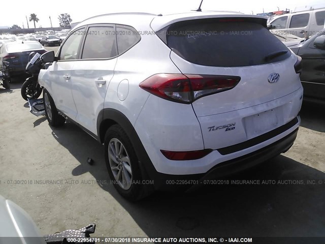 KM8J33A23GU202956 - 2016 HYUNDAI TUCSON LIMITED/SPORT AND ECO/SE WHITE photo 3
