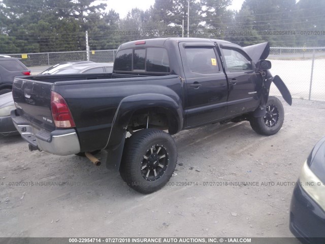5TELU42N07Z324254 - 2007 TOYOTA TACOMA DOUBLE CAB შავი ფოტო 4