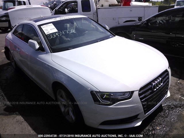 WAUCFAFR6EA026656 - 2014 AUDI A5 PREMIUM WHITE photo 1