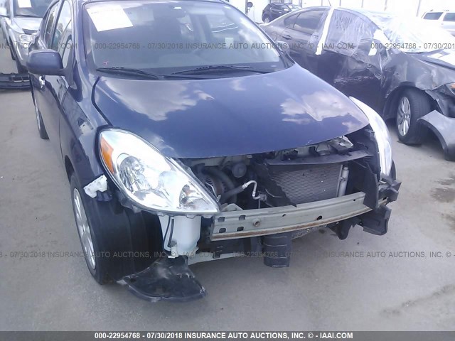 3N1CN7AP6EL829784 - 2014 NISSAN VERSA S/S PLUS/SV/SL BLUE photo 6