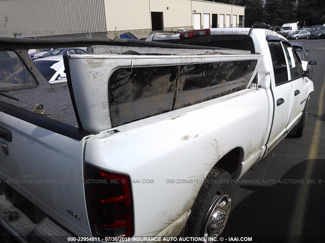 3D7KR28DX5G733957 - 2005 DODGE RAM 2500 ST/SLT WHITE photo 4