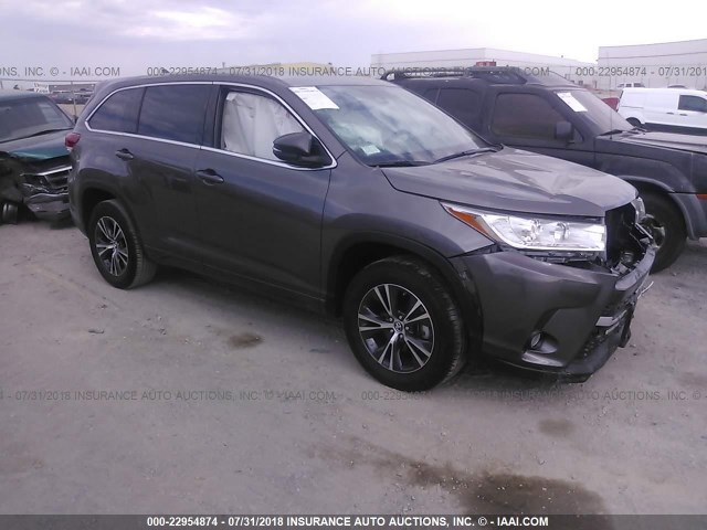 5TDZZRFH8JS258876 - 2018 TOYOTA HIGHLANDER LE/LE PLUS GRAY photo 1
