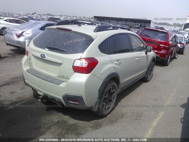 JF2GPACC8D1882347 - 2013 SUBARU XV CROSSTREK 2.0 PREMIUM BEIGE photo 4