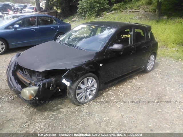 JM1BK34M681101678 - 2008 MAZDA SPEED 3 BLACK photo 2