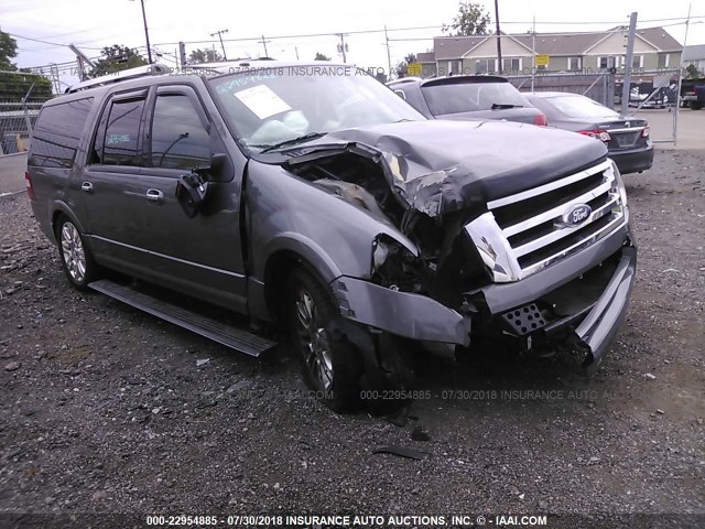 1FMJK2A53BEF07304 - 2011 FORD EXPEDITION EL LIMITED GRAY photo 1