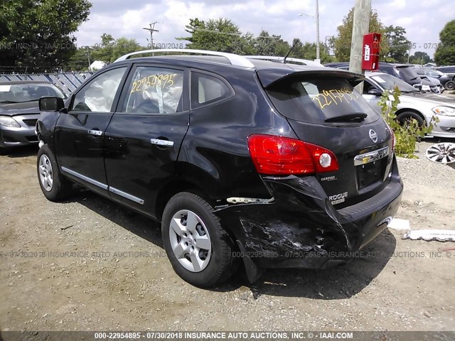 JN8AS5MV2FW768655 - 2015 NISSAN ROGUE SELECT S BLACK photo 3