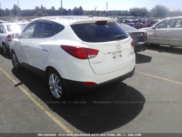 KM8JUCAC4BU170887 - 2011 HYUNDAI TUCSON GLS/LIMITED 白色 照片 3