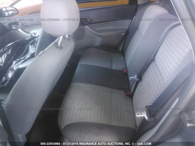 1FAHP34N97W295036 - 2007 FORD FOCUS ZX4/S/SE/SES GRAY photo 8
