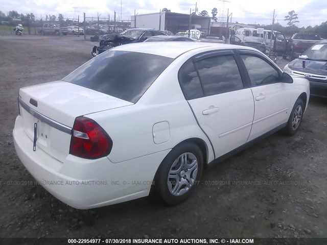 1G1ZS51F96F297351 - 2006 CHEVROLET MALIBU LS თეთრი ფოტო 4