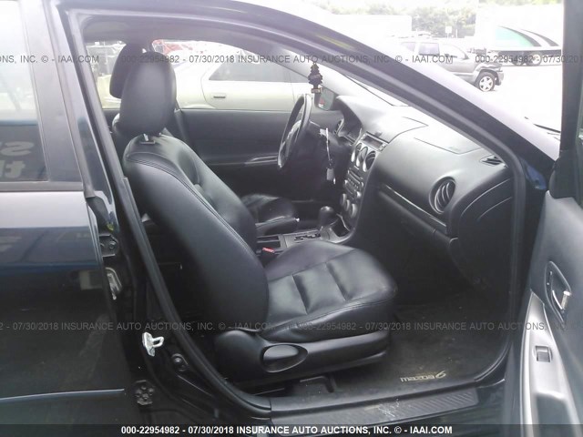 1YVFP80D745N79255 - 2004 MAZDA 6 S BLACK photo 5