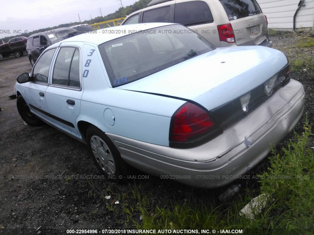 2FAHP71V09X135453 - 2009 FORD CROWN VICTORIA POLICE INTERCEPTOR BLUE photo 3