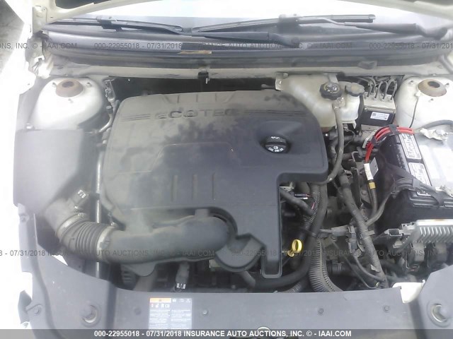 1G1ZE5EBXAF250806 - 2010 CHEVROLET MALIBU LTZ WHITE photo 10